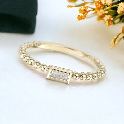 BUBBLE Baguette Diamond Ring