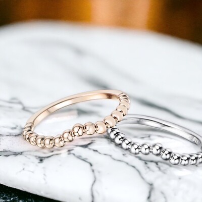 BUBBLE Plain Gold Ring