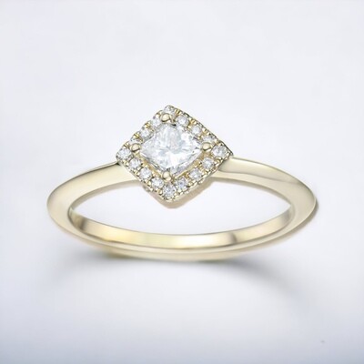 CLINQ Rhombus Diamond Ring