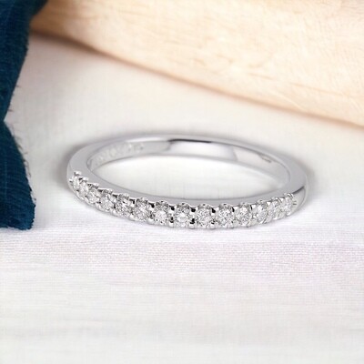 FORAS Classic Diamond Half Eternity Ring
