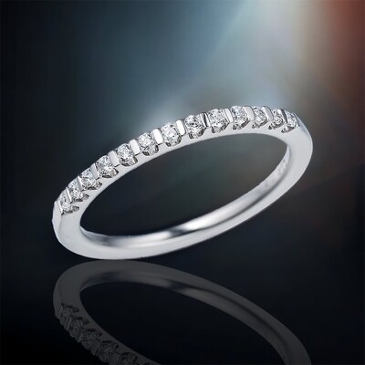 FORAS Fuse Diamond Half Eternity Ring