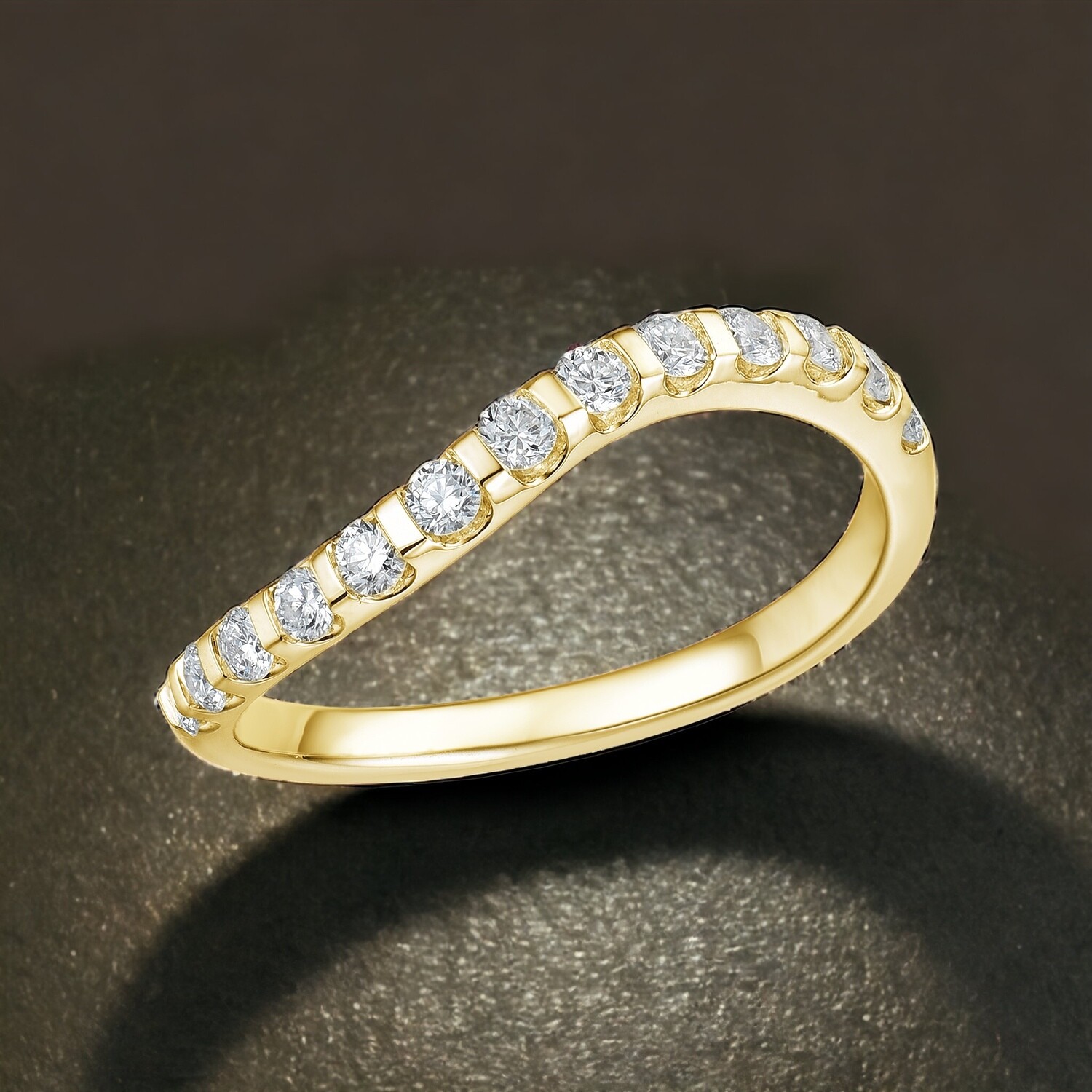FORAS Welle Diamond Half Eternity Ring