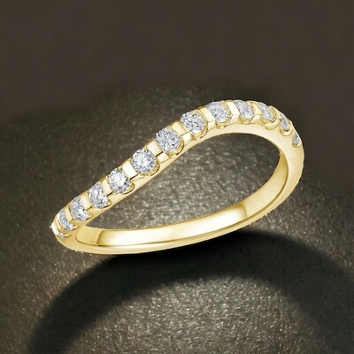 FORAS Welle Diamond Half Eternity Ring