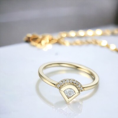OLANE Ginkgo Plus Diamond Ring