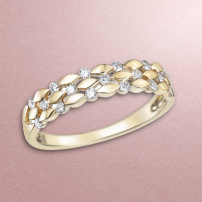 TWIZA Trio Diamond Ring