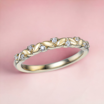 TWIZA Leaves Diamond Ring