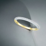 RILIO Sheer Half Eternity Ring, Metal: 10K, Metal Colour: White Gold