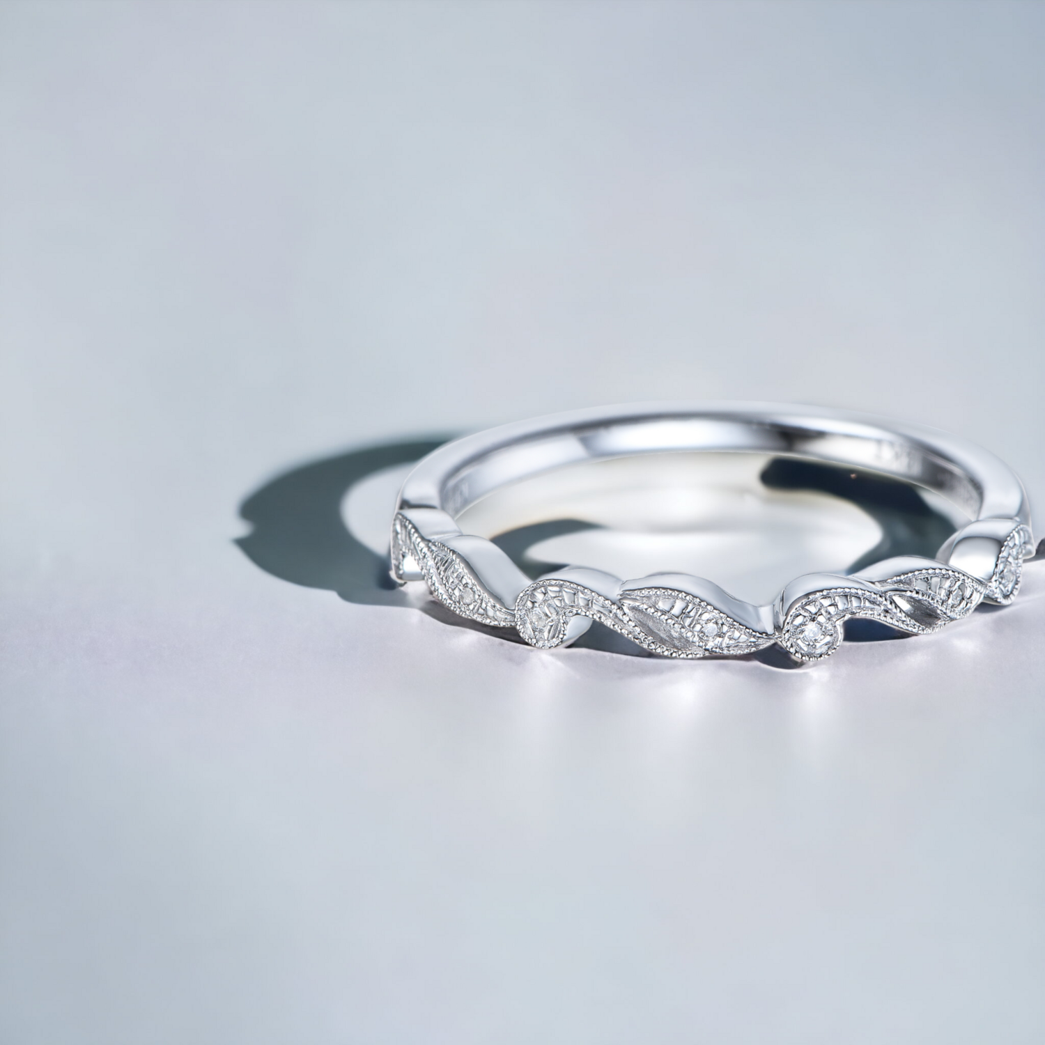 EIDEAN Pailsey Diamond Ring, Metal: 10K, Metal Colour: White Gold