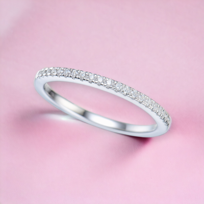 GLISST Sheer Half Eternity Diamond Ring