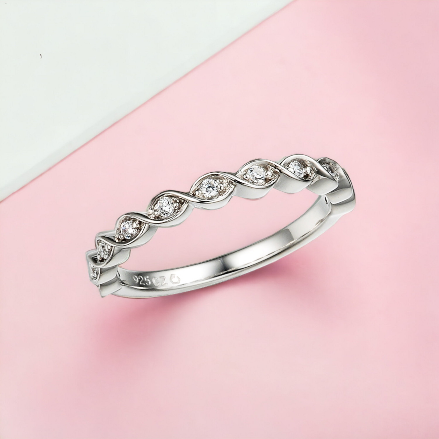 PETITE Loop Diamond Ring, Metal: 10K
