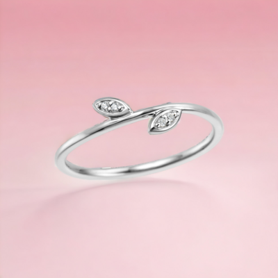 POSY Frond Diamond Ring