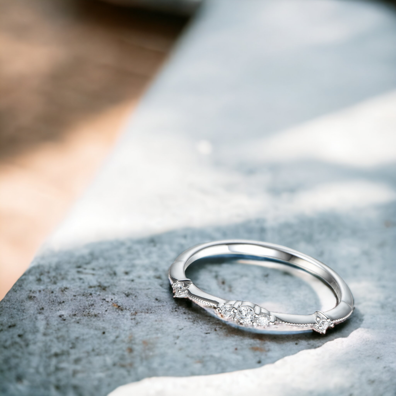 EIDEAN Prim Diamond Ring, Metal: 10K, Metal Colour: White Gold