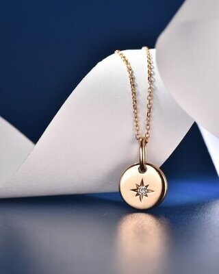 ALLY Guiding Star Diamond Pendant with Chain