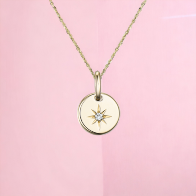 ALLY Guiding Star Diamond Pendant with Chain