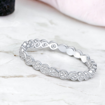 EIDEAN Vane Eternity Diamond Ring