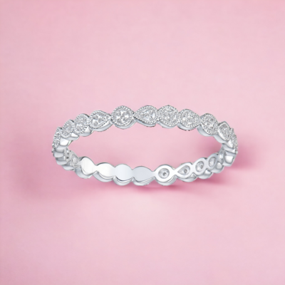 EIDEAN Vane Eternity Diamond Ring