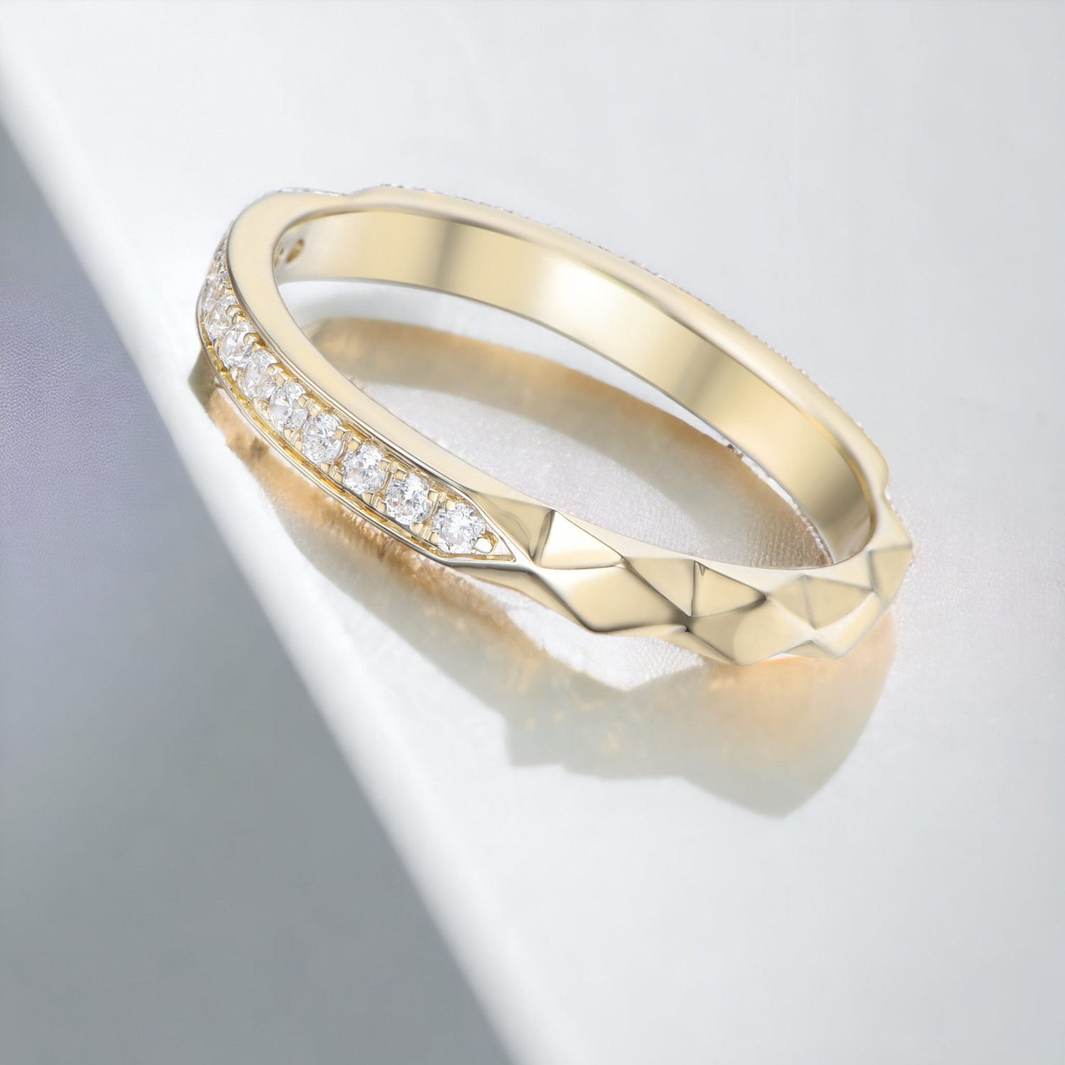 TOVAR Whisk Diamond Ring, Metal: 10K, Metal Colour: Yellow Gold