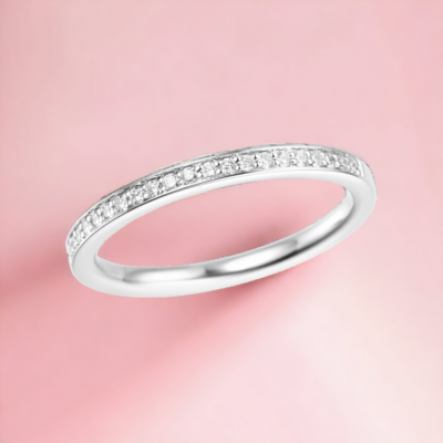 FORAS Elfin Channel Diamond Half Eternity Ring