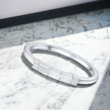 TOVAR Belt M Diamond Ring, Metal: 10K, Metal Color: White Gold