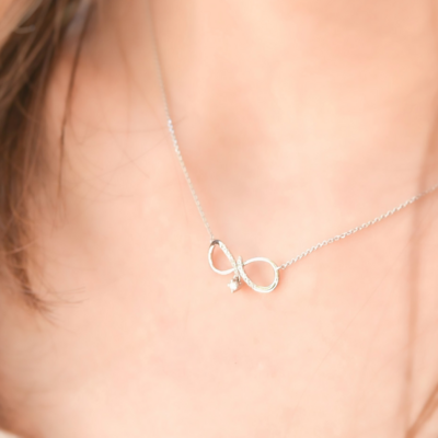 EVERO Fab Infinity Diamond Necklace