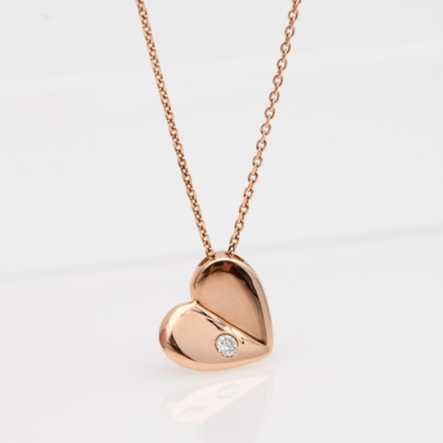 LOVEA Puff Heart Diamond Necklace