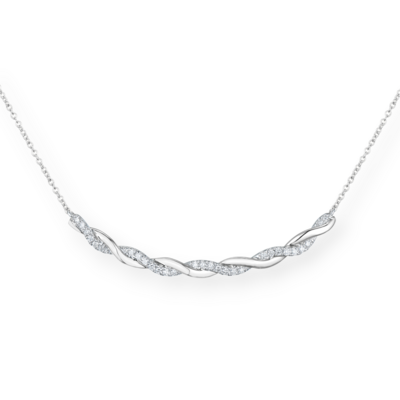 TWIZA Lace Plus Diamond Necklace
