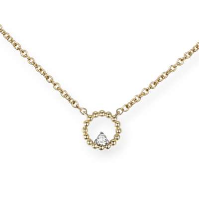 BUBBLE Circle Diamond Necklace