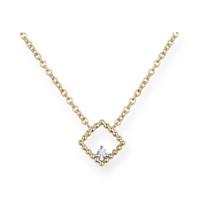 BUBBLE Rhombus Diamond Necklace