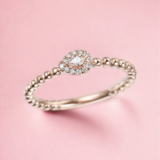 BUBBLE Pear Diamond Ring