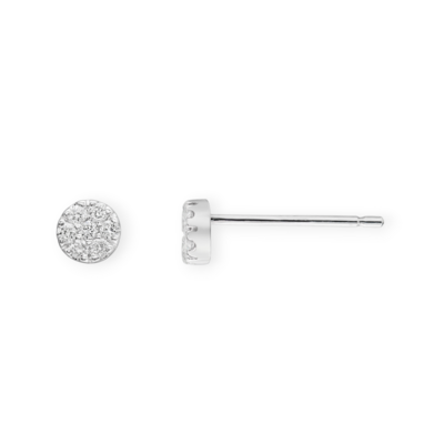 STELLAR Circle Diamond Stud Earrings