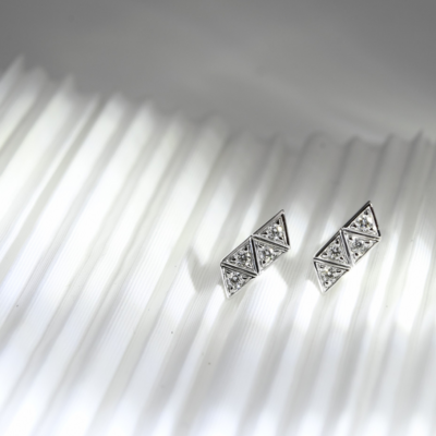 PARA Quad Diamond Stud Earrings