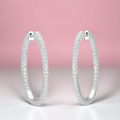 GLISST Eternal Diamond Hoops