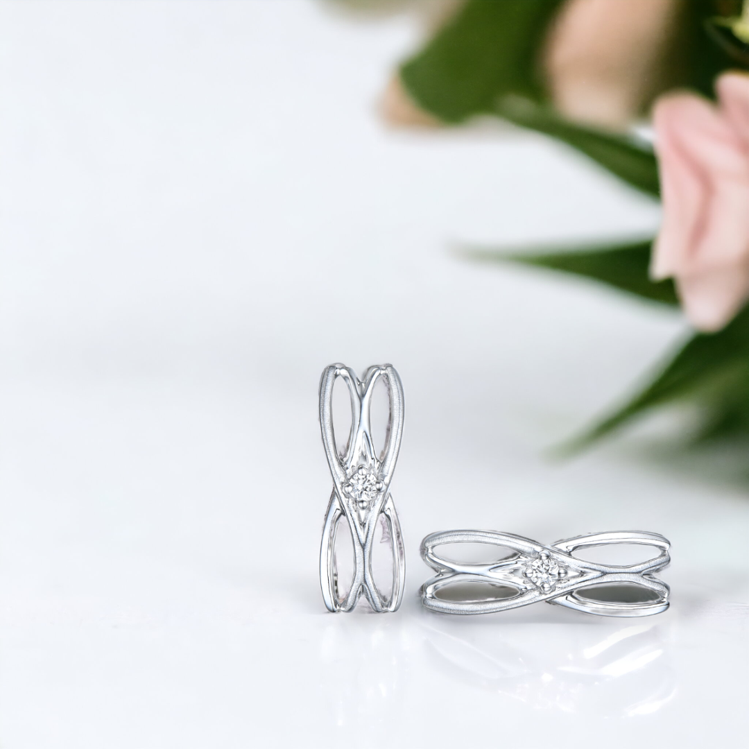 BUBBLE Rhombus Diamond Earrings, Metal: 10K, Metal Colour: Yellow Gold