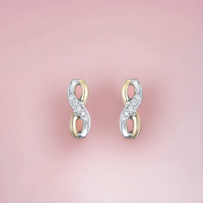 RILIO Infinity Diamond Earrings