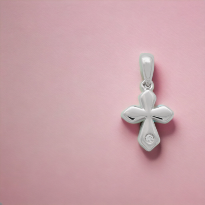 BRITE Precious Cross Diamond  Pendant