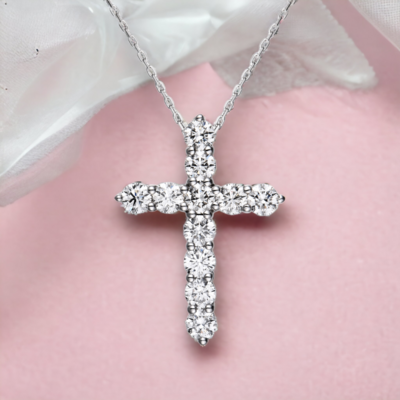 GLISST Eternal Cross Diamond Pendant