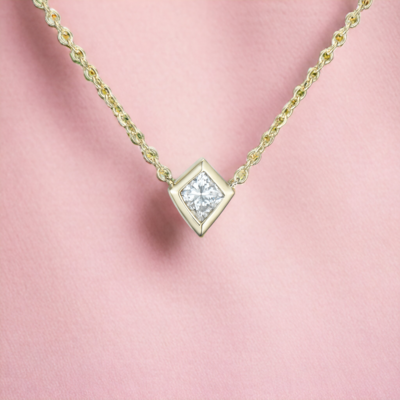 OLANE Rhombus Diamond Necklace