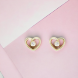 LOVEA Flow Diamond Earrings, Metal: 10K, Metal Colour: Yellow Gold