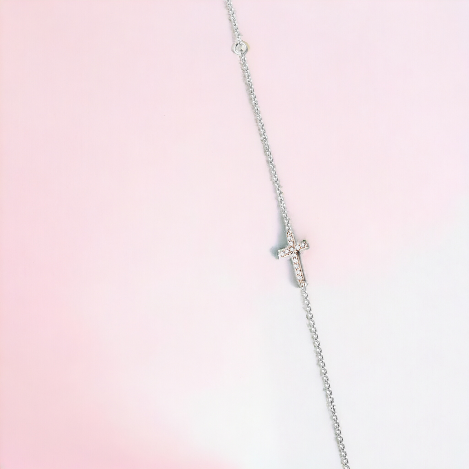 GLISST Shimmer Diamond Bracelet, Metal: 10K, Metal Colour: White Gold