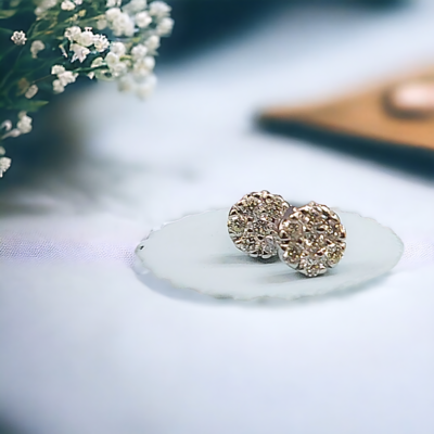 STELLAR Blossom Diamond Stud Earrings