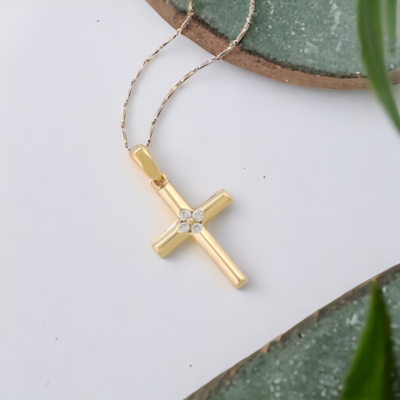 STELLAR Latin Cross Diamond Pendant