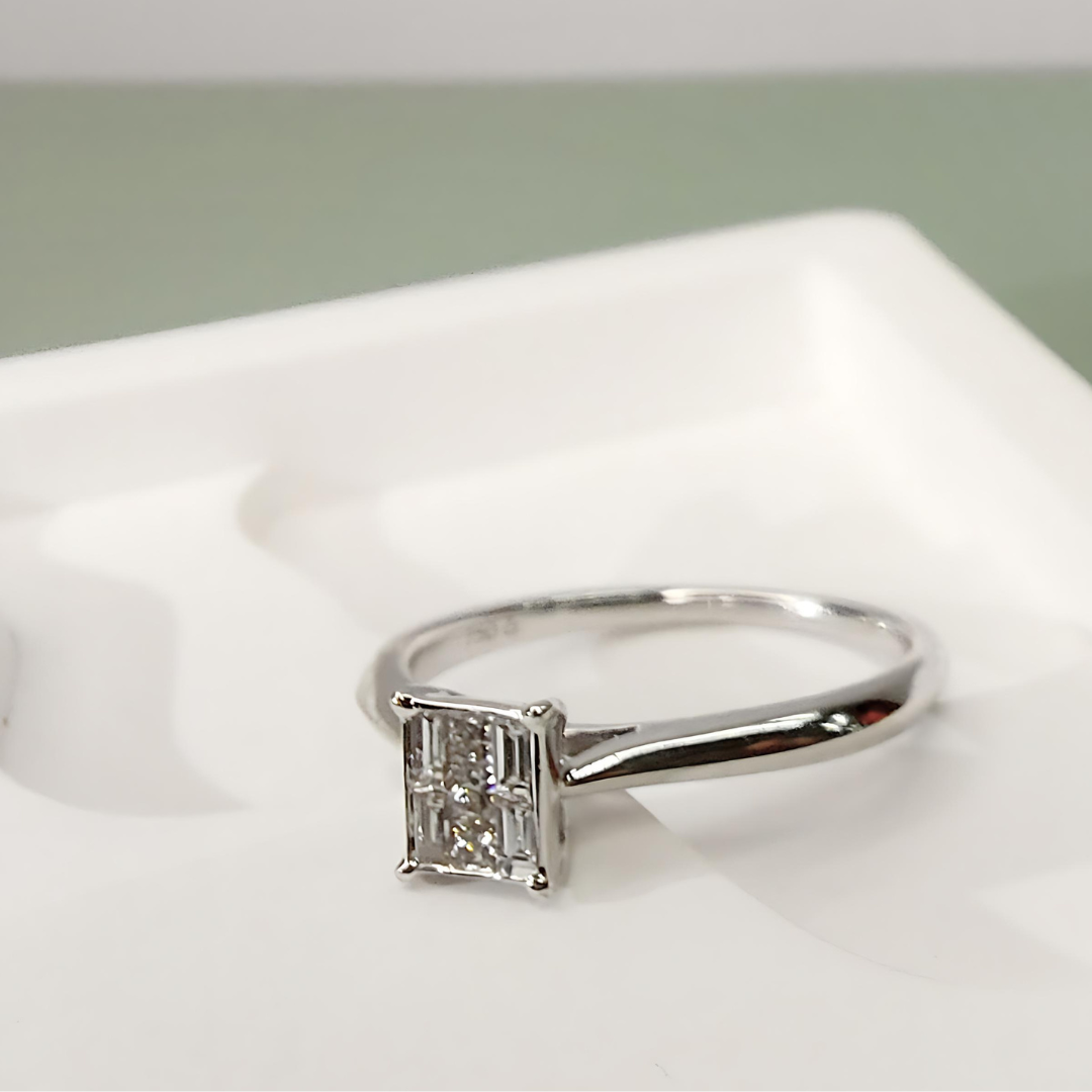 STELLAR Union Diamond Ring, Metal: 18K, Metal Color: White Gold