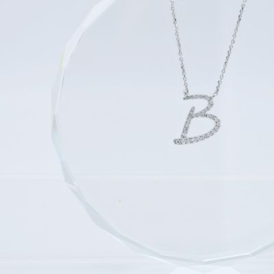 TWIG Initial B Diamond Necklace TWIG Initial B Diamond Necklace