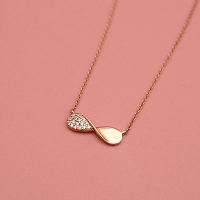 EVERO Planar Infinity Diamond Necklace