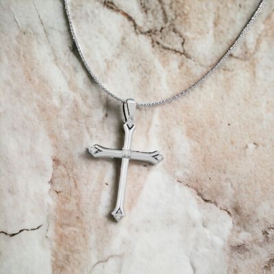 PETITE Passion Cross Diamond Pendant