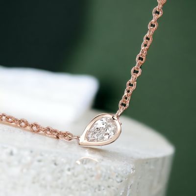 OLANE Pear Diamond Necklace