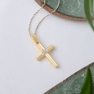 STELLAR Latin Cross Diamond Pendant STELLAR Latin Cross Diamond Pendant