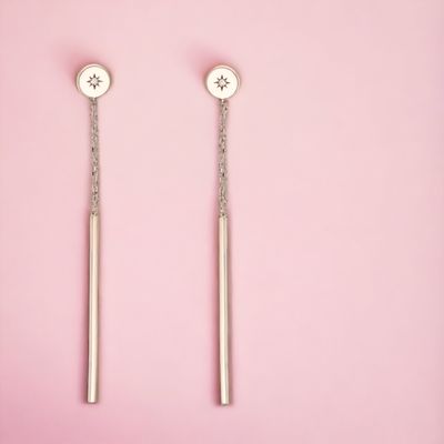 ALLY Guiding Star Diamond Drop Earrings