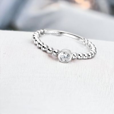 BUBBLE Round Diamond Ring