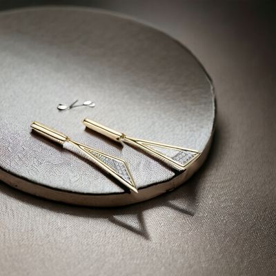 PARA Harp Diamond Earrings